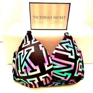 VS PINK BLACK SIGNATURE WEAR EVERYWHERE P-U 32DD